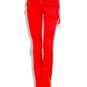 Skylton Shaken Coral Bootcut Jean